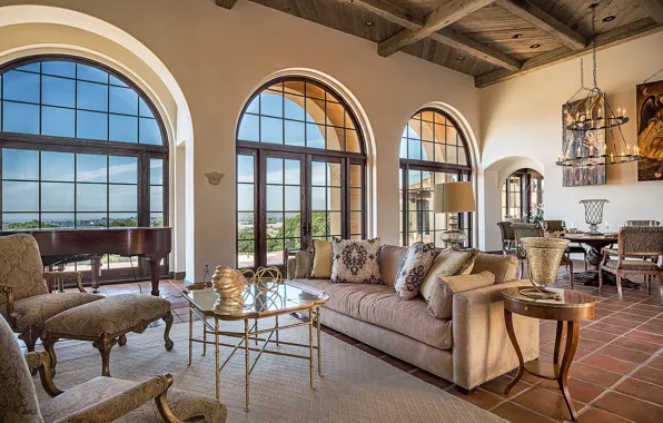 Design, style, Windows, pillow, chairs, sofas, living room