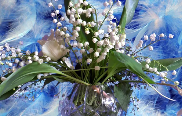 Summer, flowers, spring, Lily of the valley