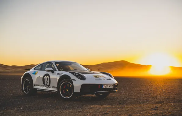 Picture Porsche, Dawn, Porsche 911, Dakar Rally, Dakar Rally