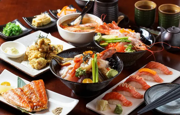 Food, meals, serving, Asian cuisine