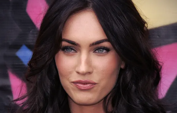 Face, Megan Fox, Megan Fox, portrait, actress, brunette, hair