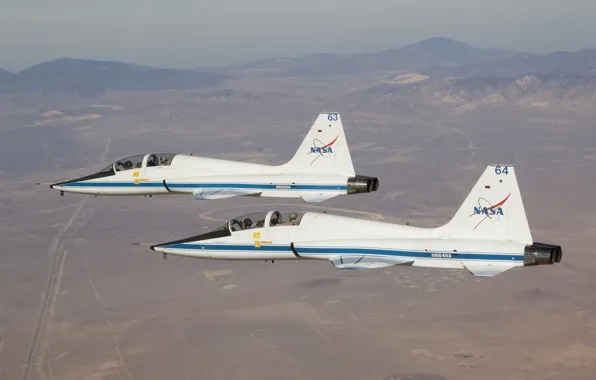 Pair, aircraft, jet, supersonic, Talon, Northrop T-38A, The Talon