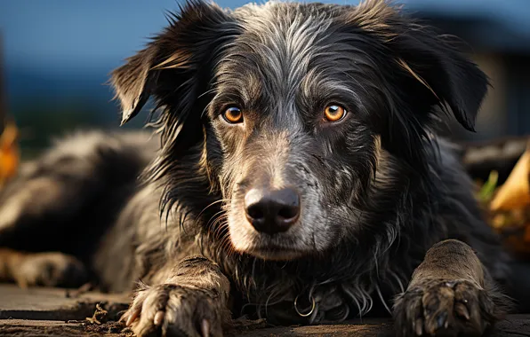Picture Dog, Look, Face, Digital art, AI art, The Art of Artificial Intelligence, Neural network