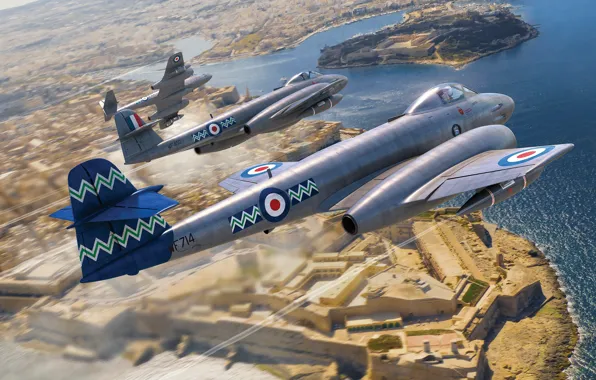 UK, fighter-interceptor, Raf, Adam Tooby, Gloster Meteor F. Mk.8