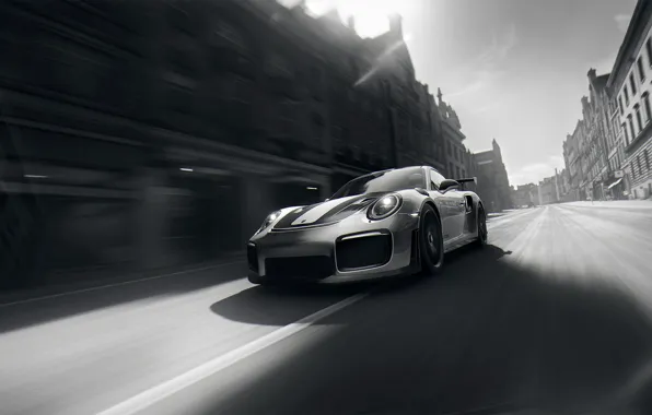 Auto, Machine, Car, Porsche 911, Sports car, Sportcar, Game Art, Mikhail Sharov