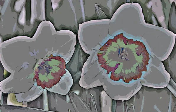 Flowers, photoshop, art, photoshop my