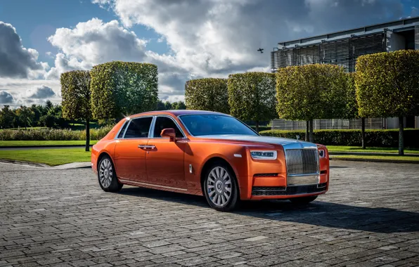 Auto, the sky, the sun, Rolls-Royce, Phantom