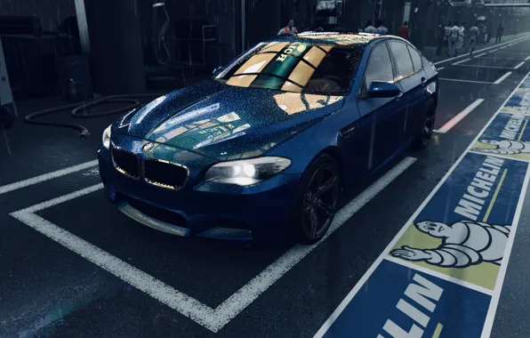 HDR, BMW, Rain, Game, F10, 5, FM7, UHD