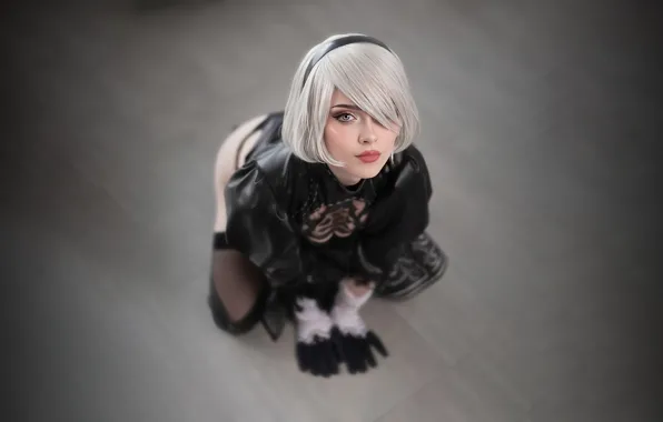 Picture girl, women, cosplay, Nier Automata, Ilona Bugaeva