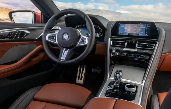 Picture coupe, BMW, 2018, in the cabin, 8-Series, 2019, M850i xDrive, Eight
