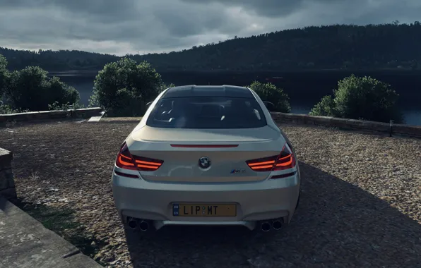 HDR, BMW, Clouds, Wood, Coupe, Lights, Game, Sunshine