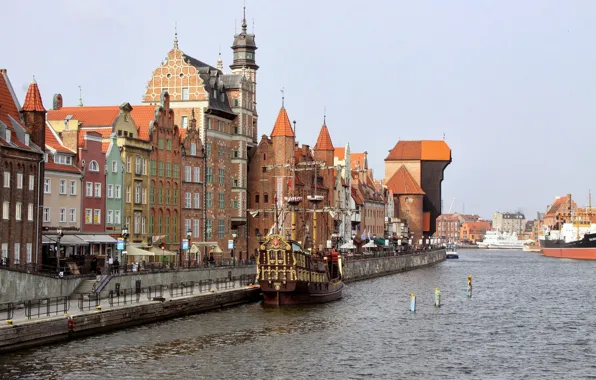 Picture ship, home, Poland, Gdansk