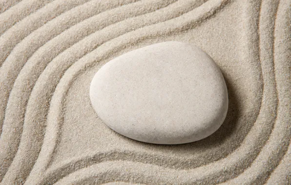Sand, stones, stone, sand, zen