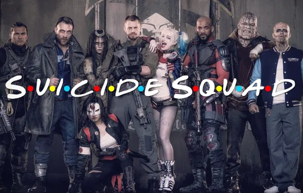 Jared Leto, Harley Quinn, JUEL Kinnaman, Margot Robbie, Cara Delevingne, Suicide Squad, Jai Courtney, Suicide …