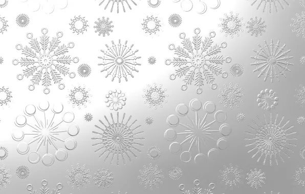 Snowflakes, pattern, steel, silver, texture
