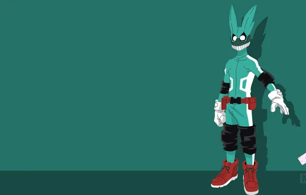 Minimalism, costume, Boku No Hero Academy, Midori Isuku, My Hero Academy