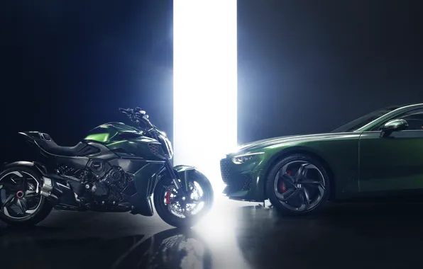 Bentley, Car, Limited Edition, Motorcycle, Ducati Diavel
