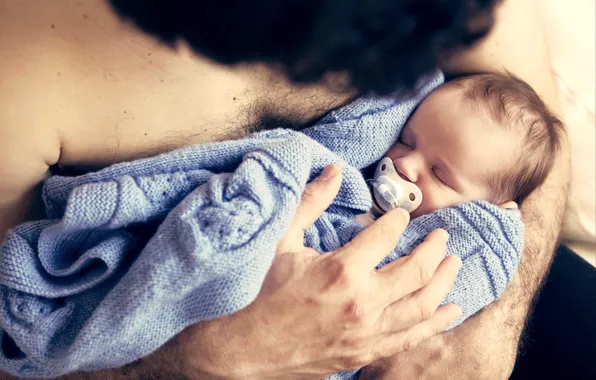 Picture child, sleep, hands, baby, sleeping, male, guy, nipple