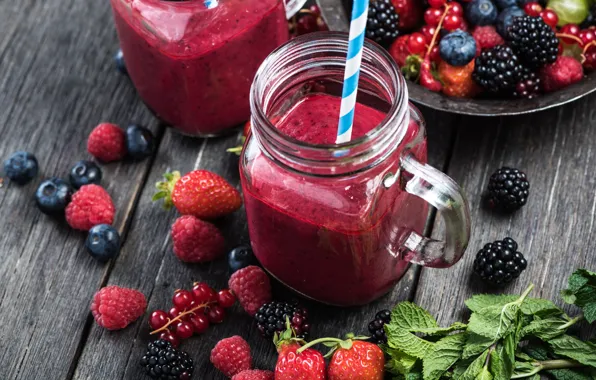 Picture Bank, juice, blueberries, berries, raspberry, food, BlackBerry, strawberry