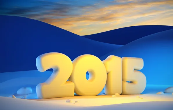 Picture winter, light, snow, night, new year, New Year, Happy, 2015