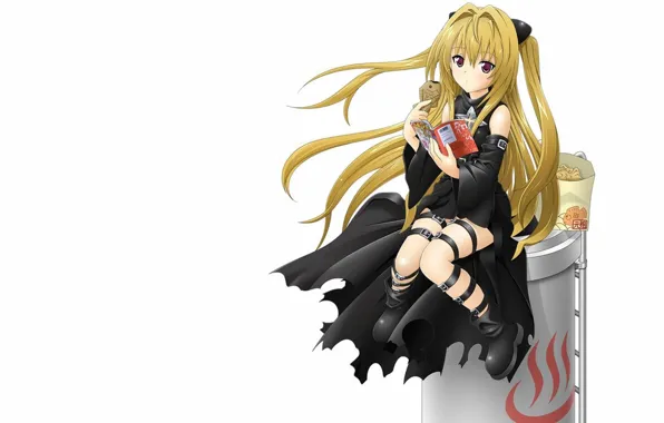 Picture anime, art, girl, book, Yami No Konjik