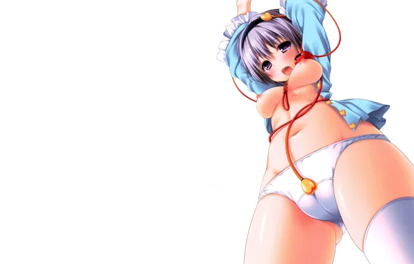 Girl, sexy, lingerie, pantsu, panties, thighhighs, erect nipples, nipples