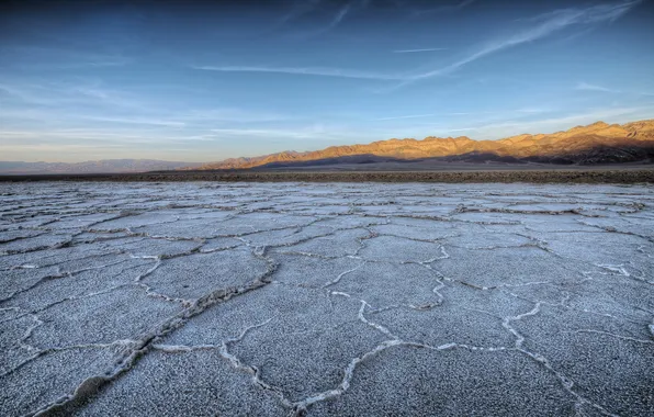 Picture United States, California, Badwater Sunset