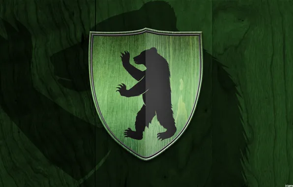 Picture green, bear, Game of Thrones, House Mormont, Here We Stand