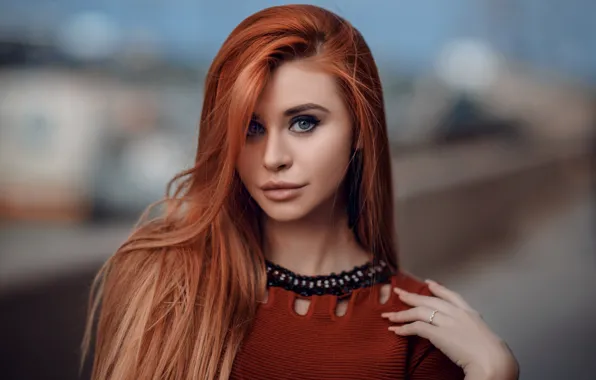 Look, red, redhead, long hair, Hakan Erenler, Dana Bounty