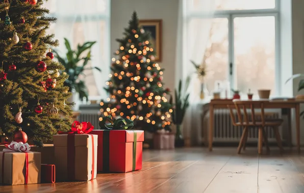 Balls, lights, comfort, table, room, wall, interior, window