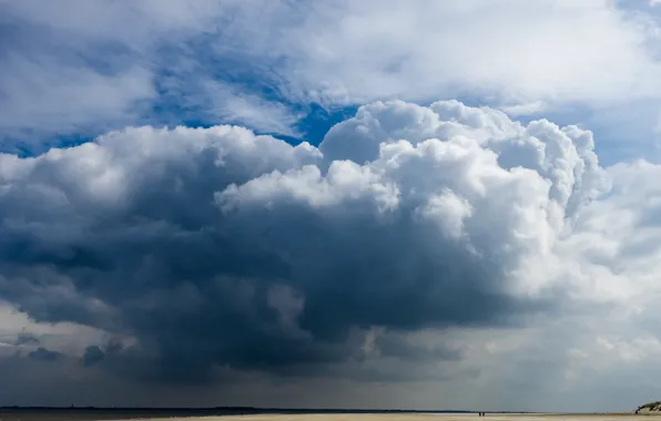 The sky, clouds, clouds, nature, background, widescreen, Wallpaper, horizon