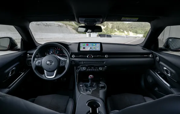 Coupe, interior, Toyota, Supra, sport car, sports car, rear-wheel drive, Toyota GR