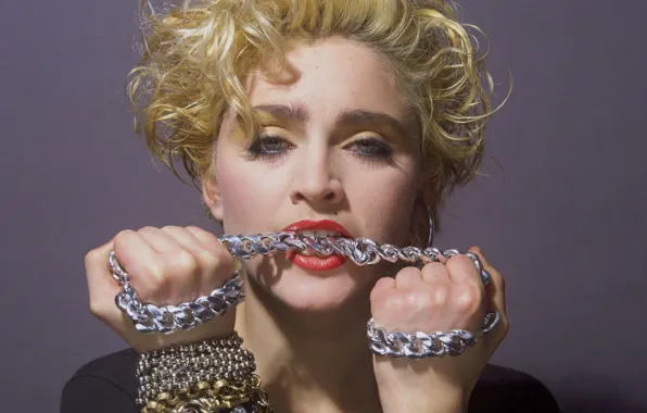 Picture actress, chain, singer, Madonna