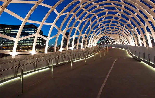 Picture interior, Australia, the tunnel, Melbourne, Webb Bridge