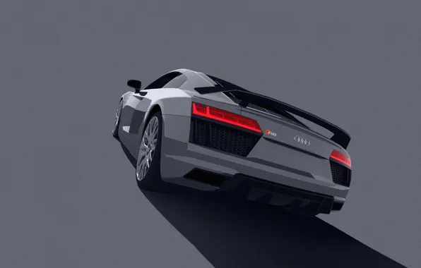 Picture machine, rendering, auto, Audi R8, Nardo Series, Lasse Bauer, by Lasse Bauer, Transport & Vehicles