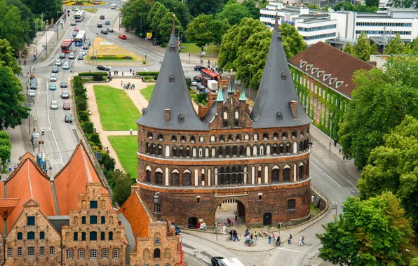 Picture gate, Germany, panorama, Lubeck