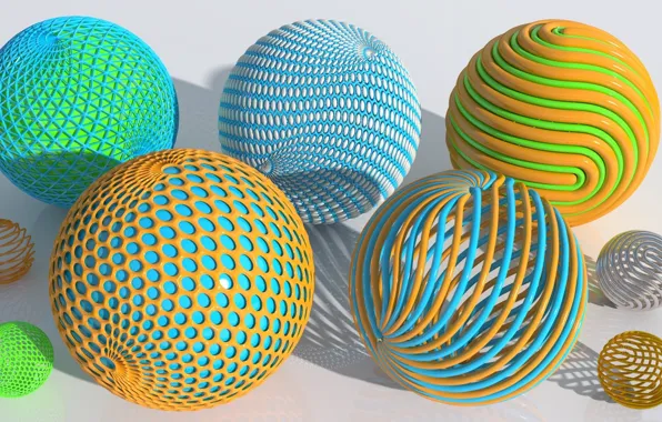 Picture background, balls, colored
