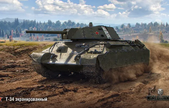 Picture T-34, WoT, World of Tanks, Wargaming