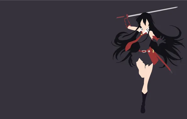 Minimalism, Akame, Akame ga kill, akame GA kill, night raid