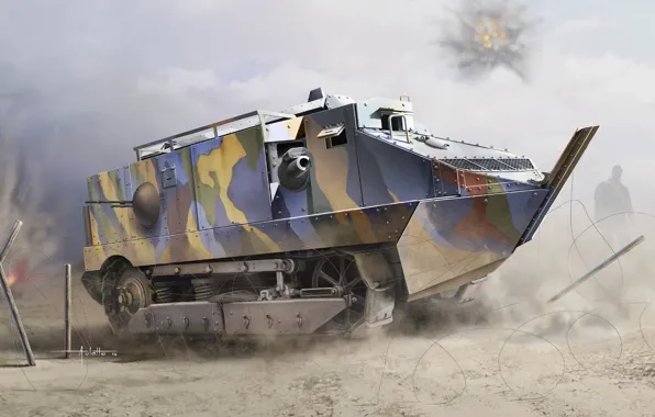 The first world war, Auletta, CA-1, French infantry tank, Schneider CA, The first French tank, …