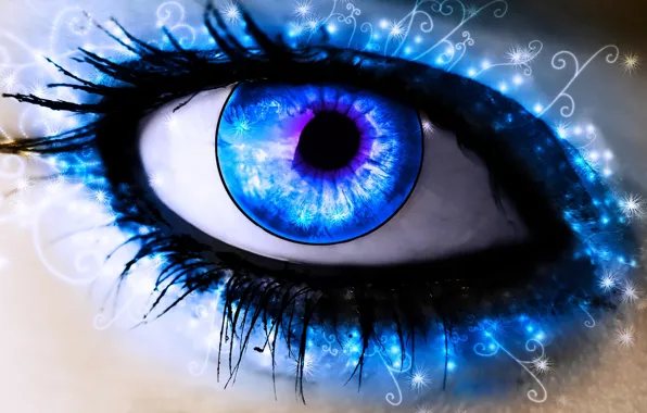Blue, eye, pupil