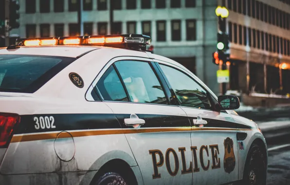 USA, United States, police, street, america, Washington, bokeh, cops