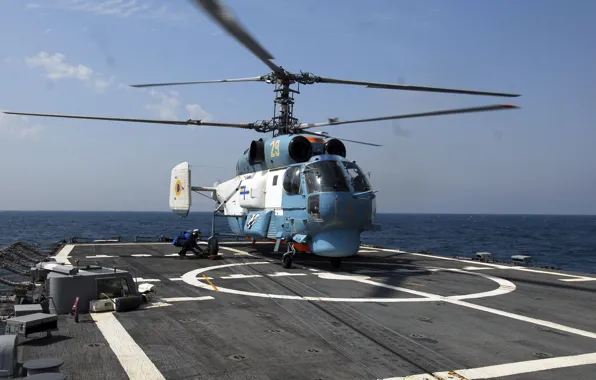 Picture Helicopter, Ukraine, Navy, Ka-27, Ka-27PS, Ukrainian Navy, USS Taylor, The Ukrainian Navy