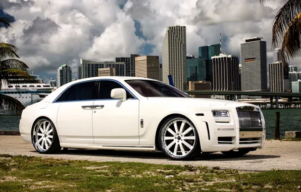 Rolls-Royce, 2010, Mansory, Limited, rolls-Royce, White Ghost
