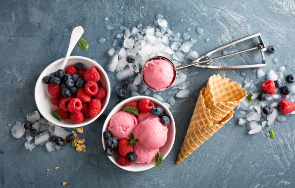 Picture Ice, Sweets, Food, Raspberry, Ice cream