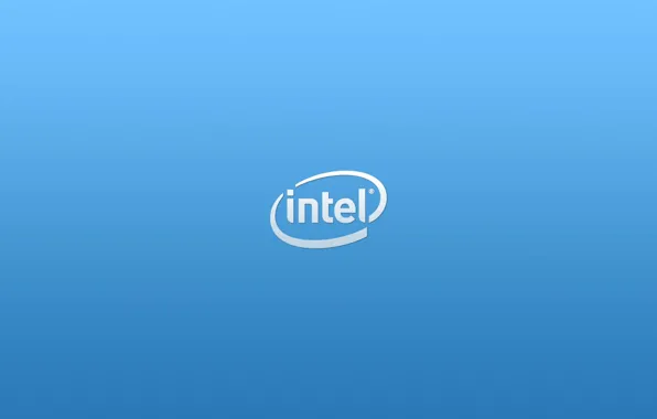 Logo, logo, Intel, blue, Intel