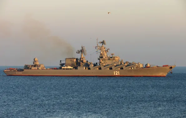 Russian, missile cruiser, Atlant, the lead ship, project 1164, "Moscow"