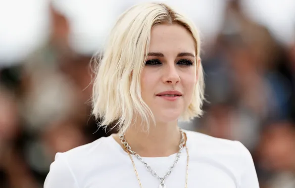 Look, pose, portrait, makeup, actress, blonde, Kristen Stewart, Kristen Stewart