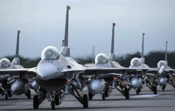 F-16, Fighting Falcon, UNITED STATES AIR FORCE, General Dynamics