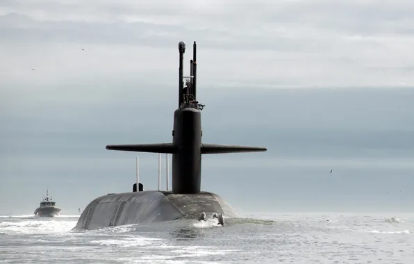 Picture sea, weapons, boat, USS Tennessee (SSBN 734)